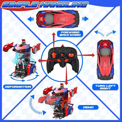 2.4GHz Spider RC Robot Car with Stunts and LED Lights