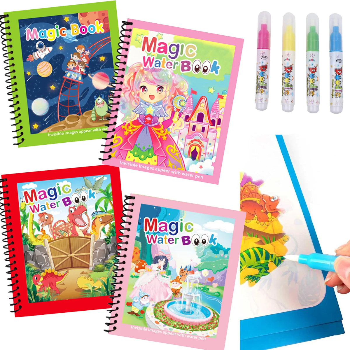 Magic Water Coloring Book for Kids