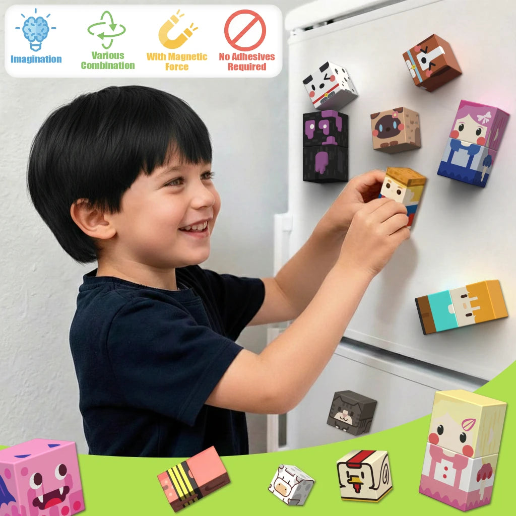 Magnetic Building Blocks STEM Educational Construction Toy for Kids