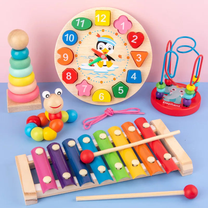 3D Wooden Puzzle for Toddlers – Montessori Learning Toy