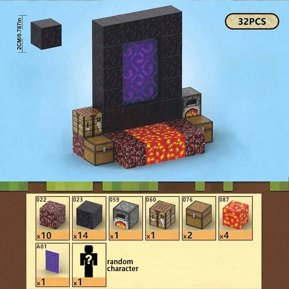 Magnetic Building Blocks for Creative STEM Construction and 3D Models