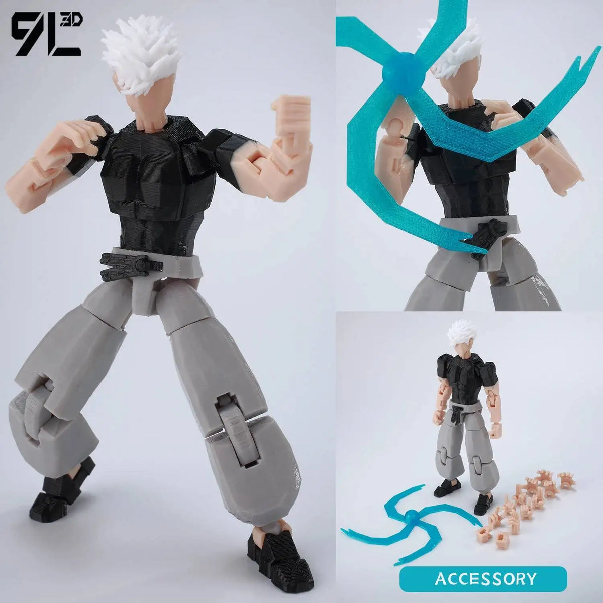 Optimized Product Title: 3D Printed Action Figure, Articulated & Poseable – Ready to Display