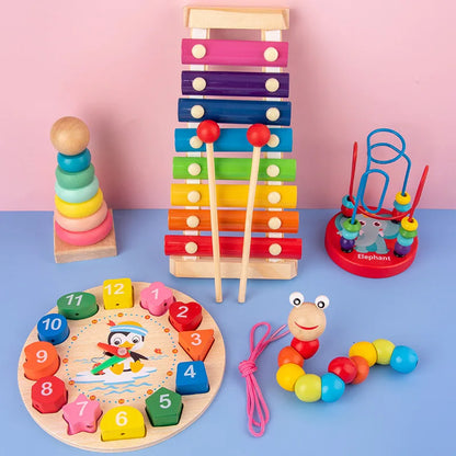 Wooden Puzzles for Kids 3D Early Learning Educational Toy