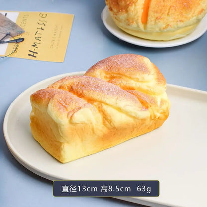 Slow Rise Squishy Toy – 12cm Bread Model Squeeze Fidget