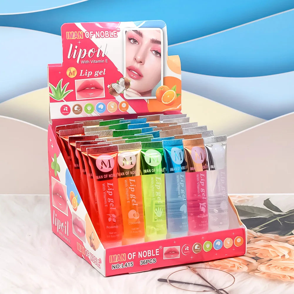 6-Piece Lip Gloss Set – Fruity Hydrating & Moisturizing Gloss