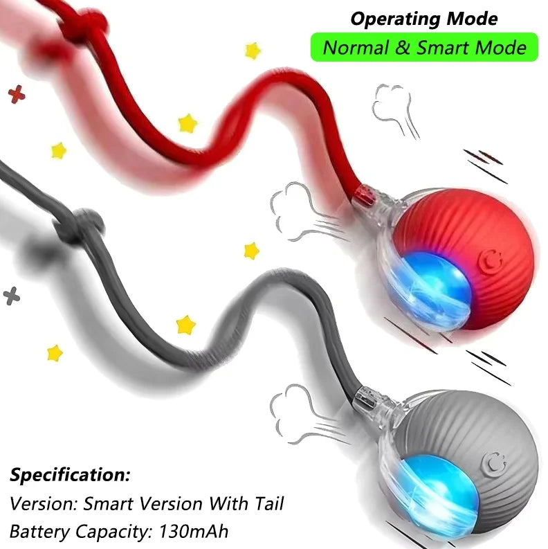 Interactive Dog Ball Toy – Automatic Obstacle Avoidance Pet Ball