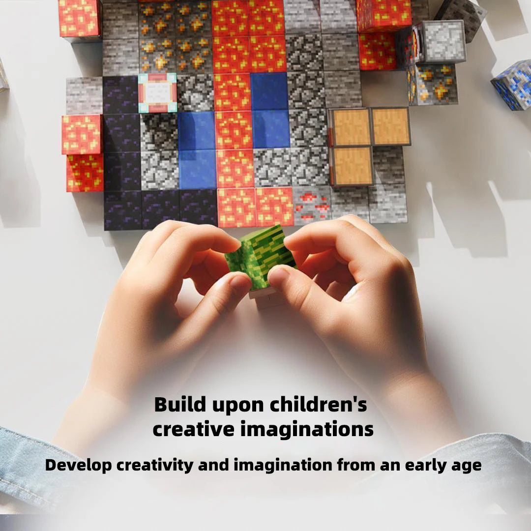 Magnetic Building Blocks Set for Kids DIY Construction Play