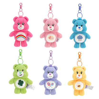 Rainbow Bear Plush Keychain – Kawaii Bag Charm