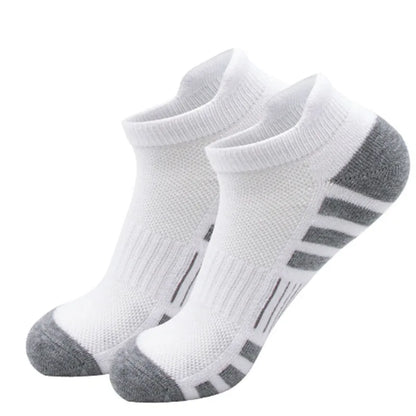 6/24Pairs Ankle Athletic Running Socks Cushioned Breathable Low Cut Sports Tab Socks For Men And Women
