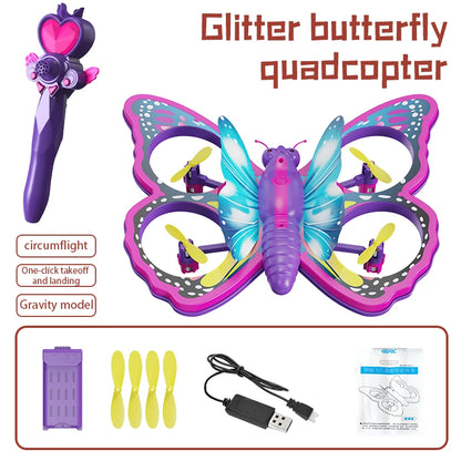 Glitter Butterfly Remote Control Drone with Gravity Sensing