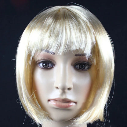 Short Bob Cosplay Wig – Synthetic Anime Costume Hair