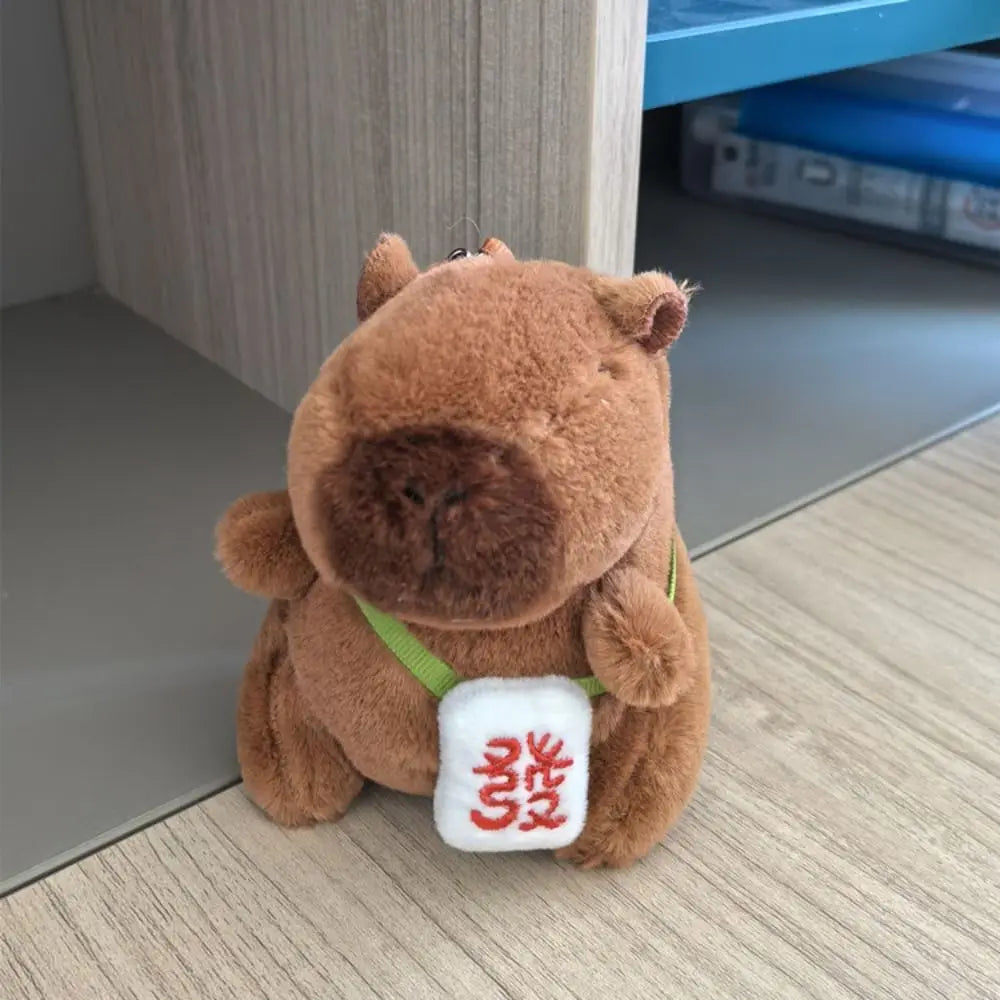 Capybara Plush Toy with Hoodie and Wings – Small Stuffed Animal