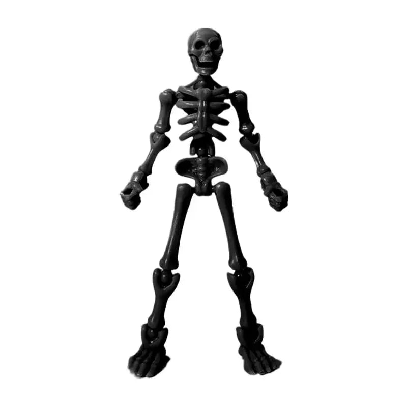 Mini Skeleton Figurines – Posable DIY Halloween Craft Decor