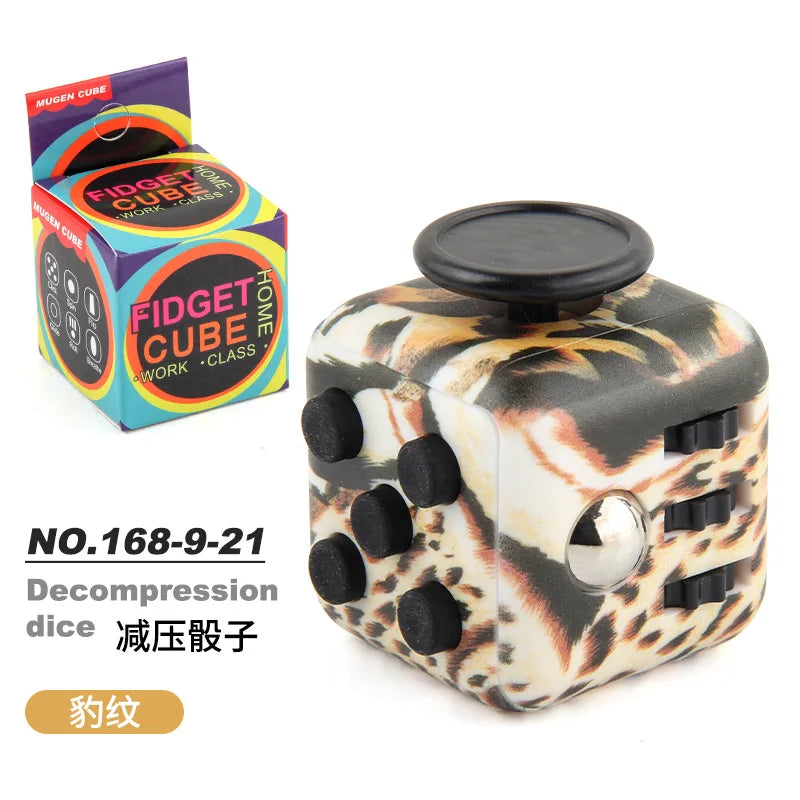 Fidget Dice – Solid Color Decompression Fingertip Anti-Stress Toy