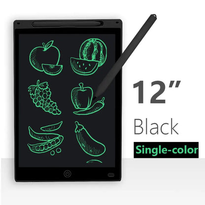 12 Inch LCD Writing Tablet for Kids – Reusable Drawing Board