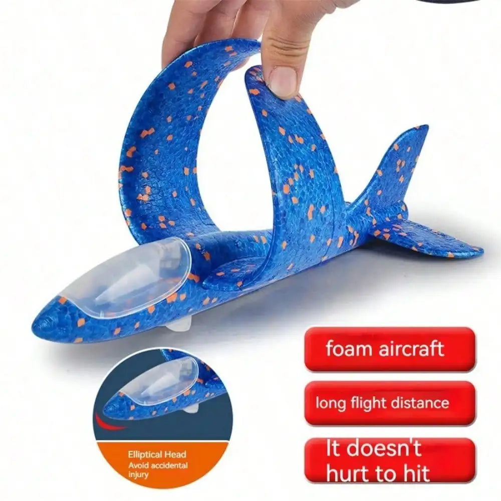 Kids' Foam Glider Planes with Catapult Launcher for Outdoor Play
