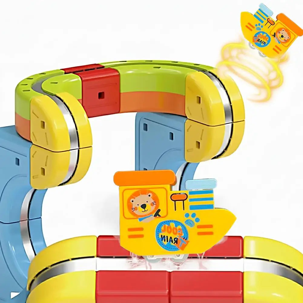 Magnetic Anti-Gravity Car for Compatible Building Block Tracks