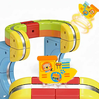 Magnetic Anti-Gravity Car for Compatible Building Block Tracks