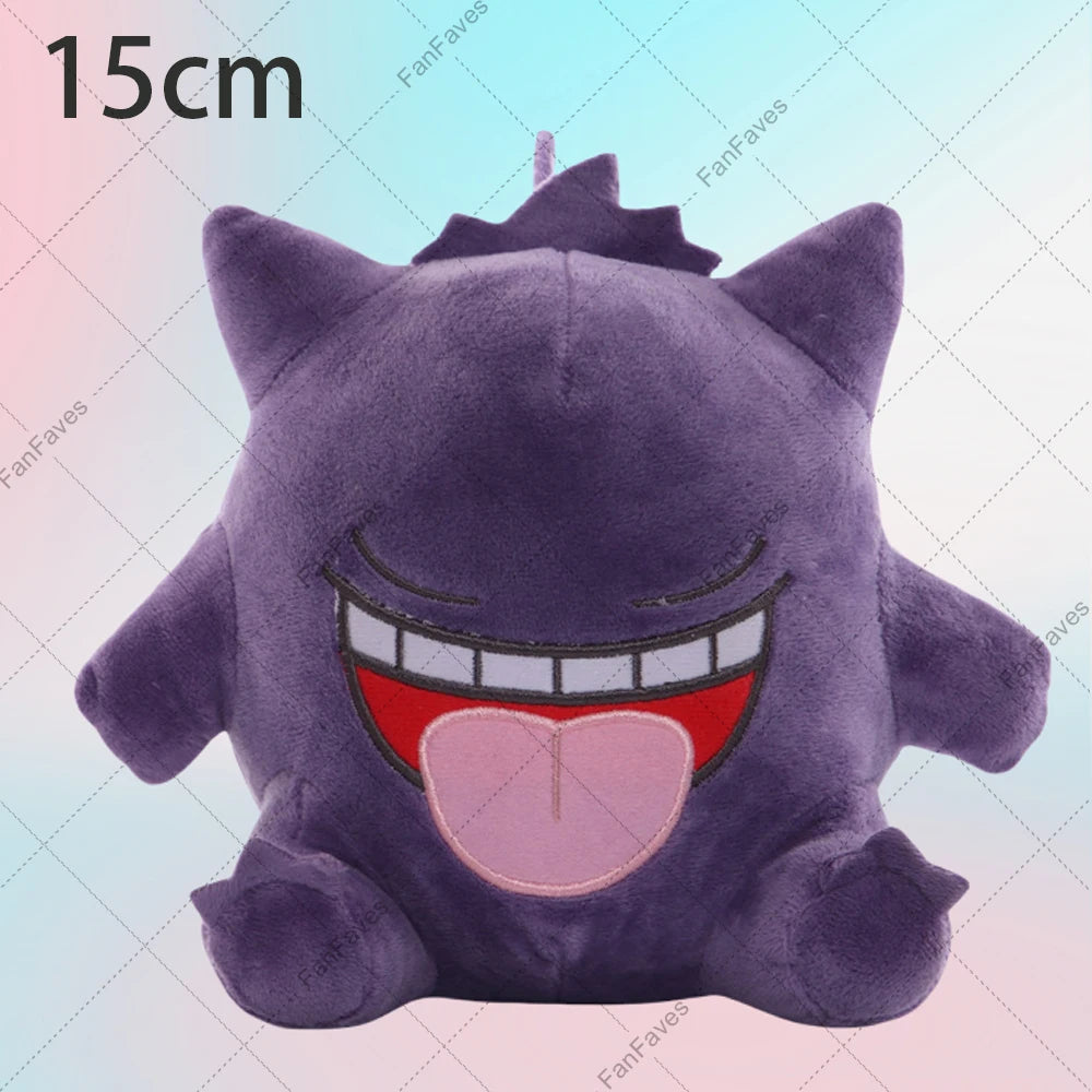 Gengar Pokemon Soft Plush Toy Gengar Keychain Pendant Stuffed Animal Dolls Cartoon Cute Peluche Hanging Doll Christmas Gift