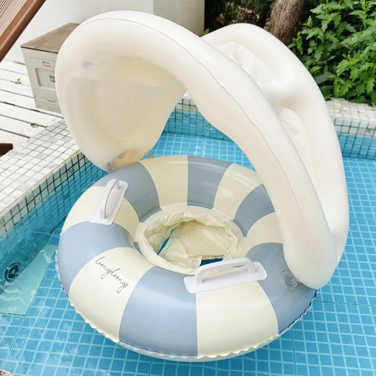Baby Pool Float with Canopy for Infants & Toddlers