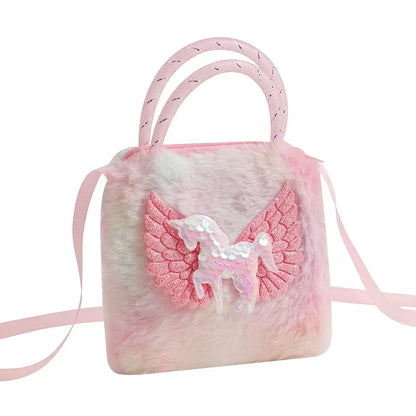 Fashion Sweet Unicorn Handbags For Girls Cute Kid Crossbody Shoulder Bag Children Birthday Party Gift Little Girl Small Purse
