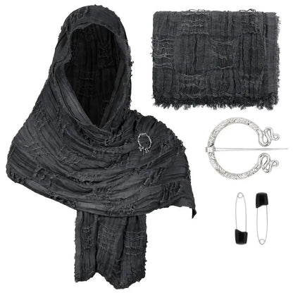 Medieval Hooded Cloak Vintage Cape – Renaissance Cosplay Costume
