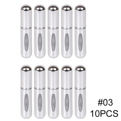 5ml Portable Refillable Spray Bottle Plastic liner Perfume Atomizer Mini Sample Bottle For Cosmetics Travel Empty Container
