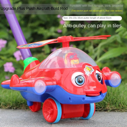Interactive Baby Push Toy with Bell – Airplane Walker Toy