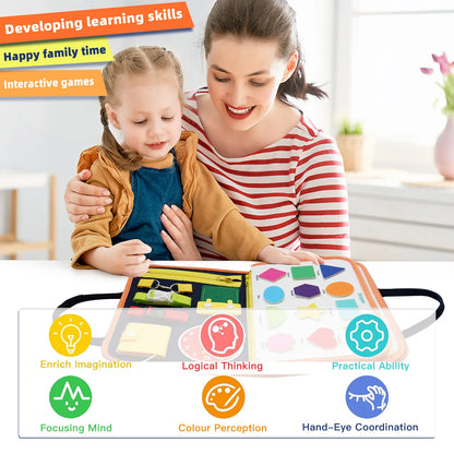 Montessori Busy Board – Sensory Educational Learning Toy for Kids