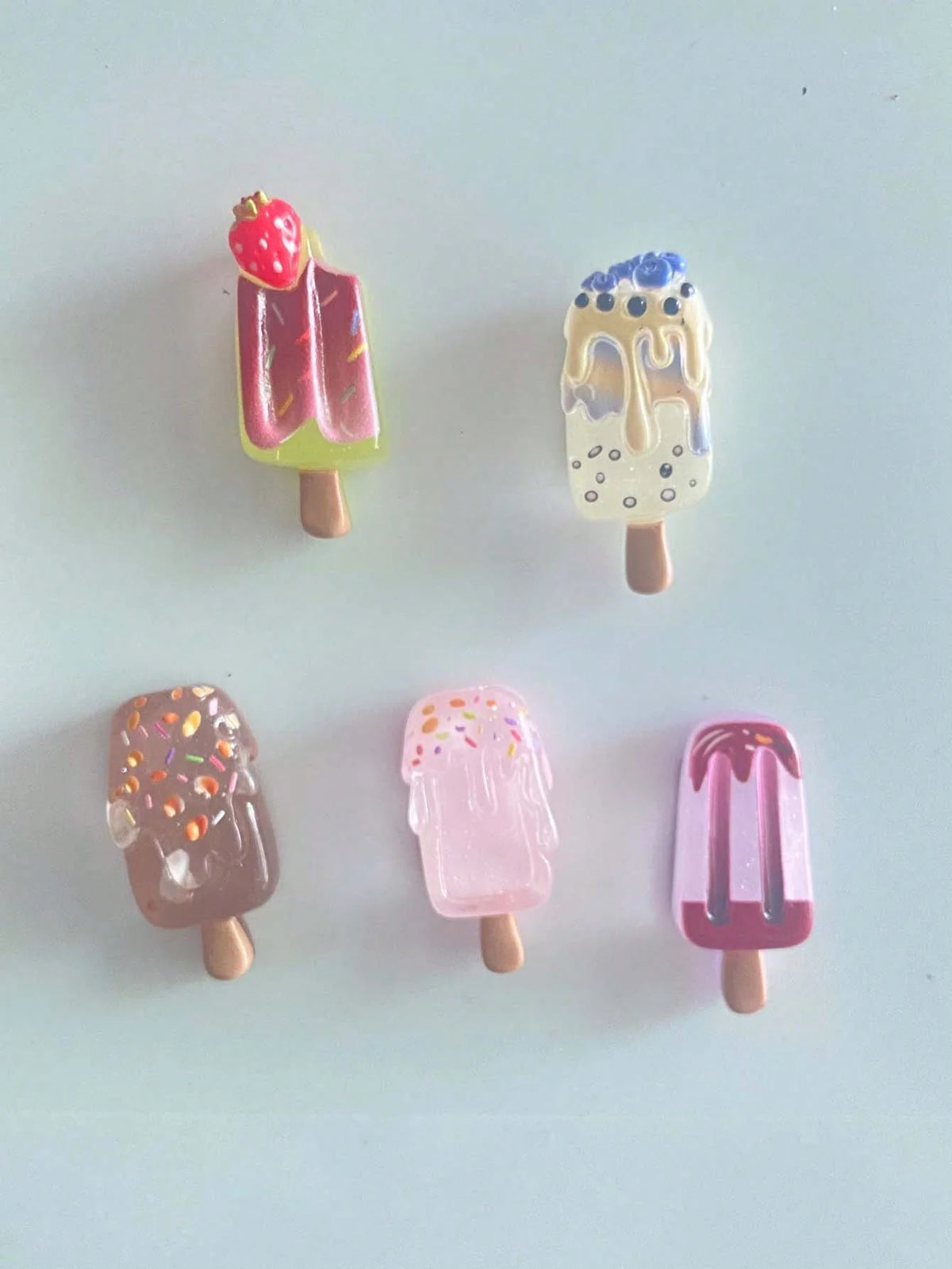 Fruit Fridge Magnets Set – 6PCS Strawberry, Watermelon & Ice Cream