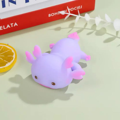 Axolotl Squishy Toy – Cute Slow Rising Squeeze Ball