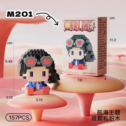 Mini Brick Assembly Model – 3D Building Block Figure