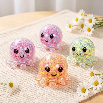 Glowing Light Squid Bunny Stress Ball – Silicone Fidget Toy