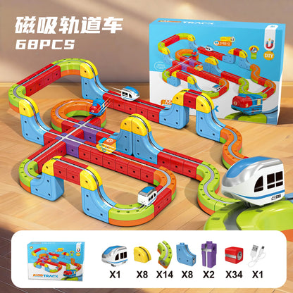 Magnetic Train Toy Anti-Gravity Track Electric Railway Car