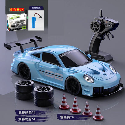 1:24 Scale RC Drift Racing Car with LED Lights and 4WD