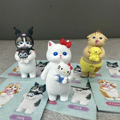 Cute Cat Blind Box Figures – Collectible PVC Ornaments
