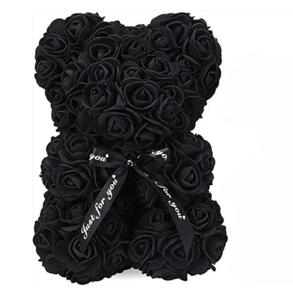 2026 Artificial Flower Eternal Rose Teddy Bear for 520 Mom Mother's Day Birthday Valentine's Day Anniversary Gifts & Decorations