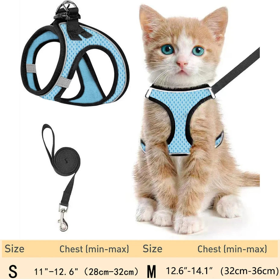 Cat Harness – Adjustable Reflective Harness for Walking