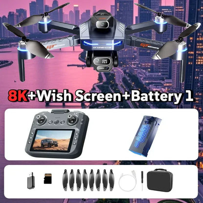 4K GPS Camera Drone – Foldable FPV Quadcopter with Brushless Motors