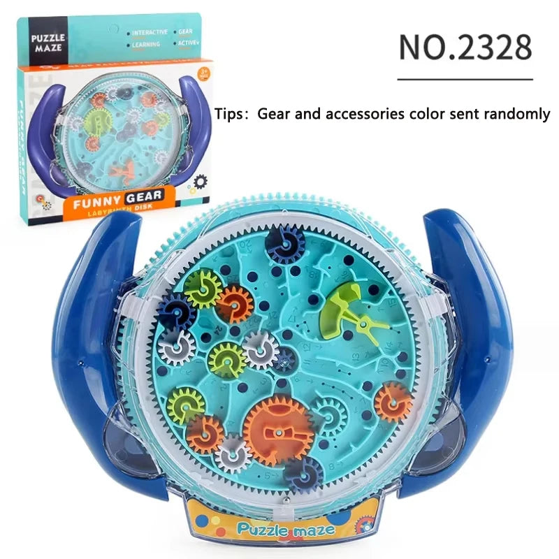 3D Puzzle Maze Toy – Transparent Rolling Ball Challenge for Kids