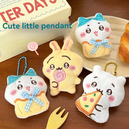 Cute Cartoon Plush Keychain Pendant – Soft Backpack Decoration