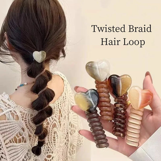 Bubble Braid Hair Tie, Minimalist Ponytail Hairband for Women