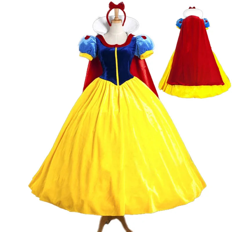 Princess Halloween Costume Women's Dress with Headdress – Party Cosplay