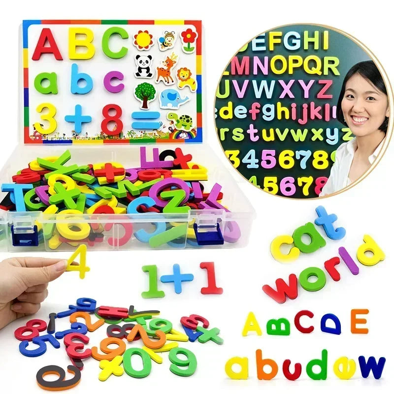 Magnetic Alphabet Letters for Toddlers – EVA Learning & Spelling Set
