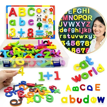 Magnetic Alphabet Letters for Toddlers – EVA Learning & Spelling Set