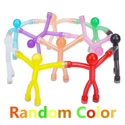Human Shaped Fridge Magnets – 10-Piece Colorful Mini Man Set