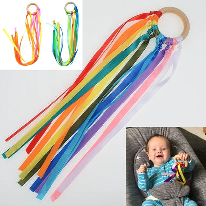 Rainbow Ribbon Hand Kite