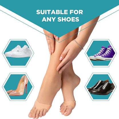 2PCS Silicone Gel Insoles Toe Separator Thumb Valgus Orthopaedic Foot Protector Bunion Adjuster Hallux Guard Feet Care Cushion