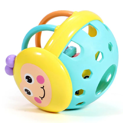 Baby Teething Toy Silicone Sensory Rattle Grasping Ball