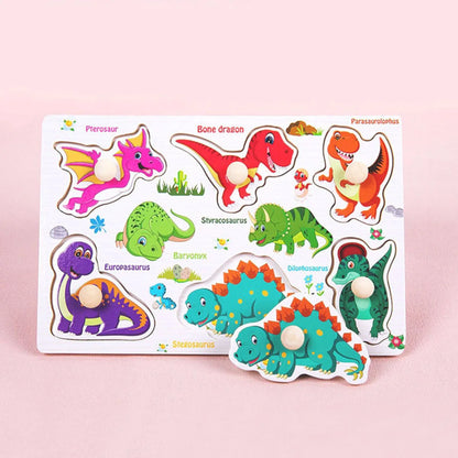 Wooden Animal Jigsaw Puzzle for Kids – Educational Puzzle Toy